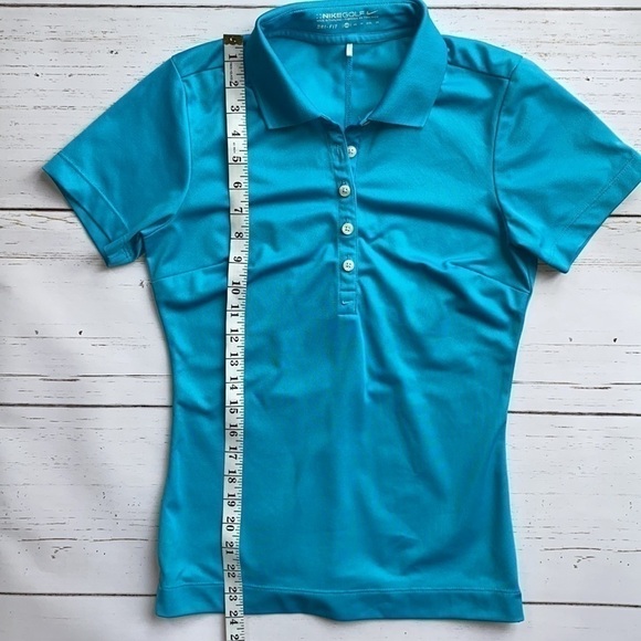 Nike Polo Golf Shirt Dry-Fit Blue - Picture 13 of 14